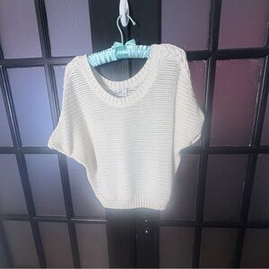 American Eagle Outfitters White Knit Top